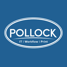 pollock company blue square logo